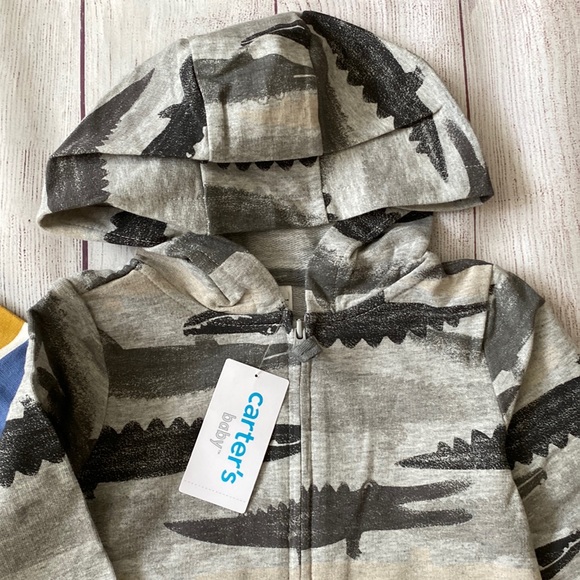 🐊 Carter’s Baby Boys Rompers, 2 Pieces, Alligators 🐊 - Picture 7 of 8